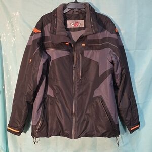 Joe Rocket Nylon, Motorcycle Jacket W/ Inside/Outside Pockets, Vented Med. EUC